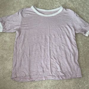 Brandy Melville Pink and White Nadine